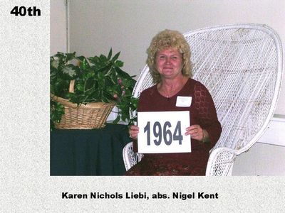 Class of 1964
Karen Nichols Liebi
Keywords: 1964 nichols liebi