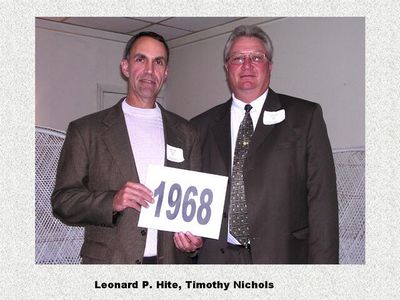 Class of 1968
Leonard Hite and Timothy Nichols
Keywords: 1968 hite nichols