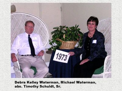 Class of 1973
Michael Waterman and Debra Kelley Waterman
Keywords: 1973 kelley waterman