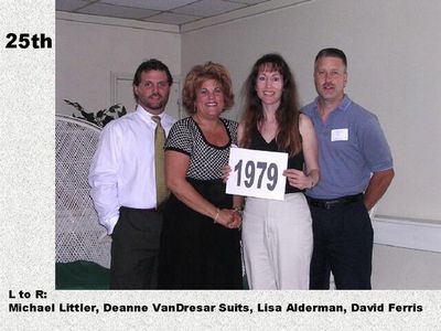 Class of 1979
Michael Littler; Deanne VanDresar Suits; Lisa Alderman; and David Ferris
Keywords: 1979 litler vandresar suits alderman ferris