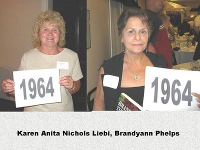 Class of 1964
Karen Anita Nichols Liebi and Brandyann Phelps
Keywords: 1961 nichols liebi phelps