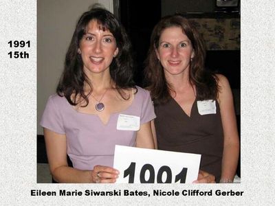 Class of 1991 15th
Eileen Marie Siwarski Bates and Nicole Clifford Gerber
Keywords: 1991 clifford gerber siwarski bates