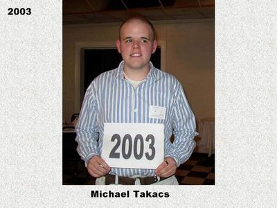 Class of 2003
Michael Takacs
Keywords: 2003 takacs