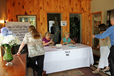 2012 Banquet Class of 1962 Registration
At the table: Suzanne Massey Schofield, `62; Lynette Wolcott Rood, `62
