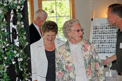 2012 Banquet
L to R: Ernest Brewster, `50; Betty Bowman Sherman, `46; Margaret Rush Smolenski, `42; Steven Baker, `81
